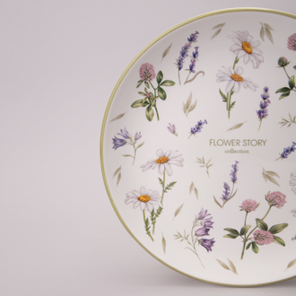 Тарелка обеденная "Цветочная история" 26*3 см