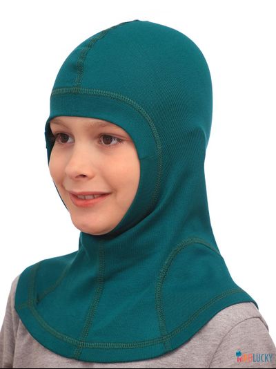 Шапка-шлем 23301-02 95%хлопок 5%лайкра, зеленый 48-50