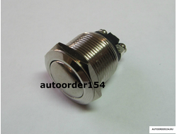 Выключатель кнопка круглая д.19 (без фиксации, антивандальная) 32000249