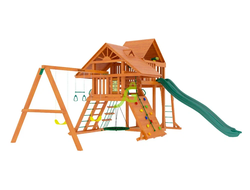 Деревянная детская площадка для дачи "Крепость Фани Deluxe" плюс купить в Воронеже