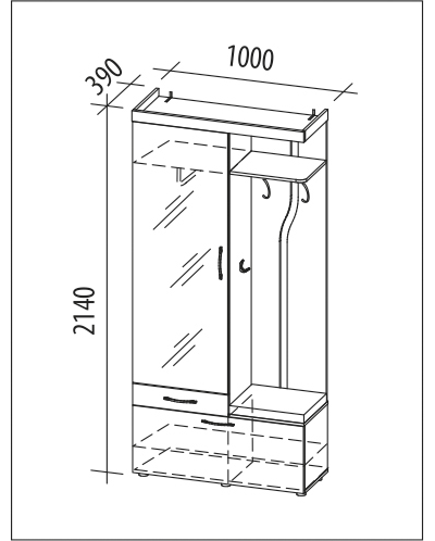 Прихожая «Мэри 39.07»