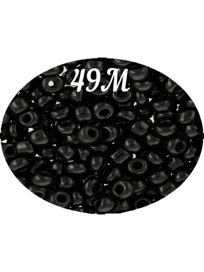 Бисер Zlatka 8/0 10гр цвет № 0049М черный