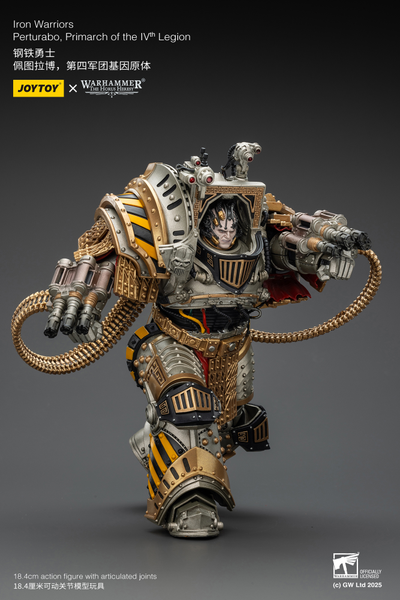 Пертурабо, примарх Железных Воинов (Warhammer Horus Heresy) - КОЛЛЕКЦИОННАЯ ФИГУРКА 1/18 Iron Warriors Perturabo, Primarch of the IVth Legion (JT01819) - JOYTOY