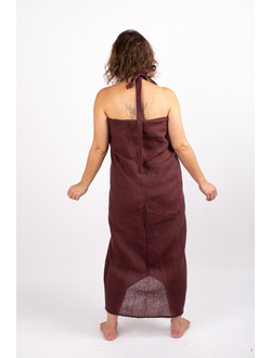 Льняная накидка для бани и пляжа "Умиротворение"