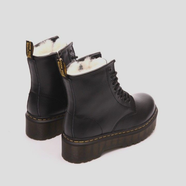 Зимние ботинки Dr Martens Jadon на платформе с мехом