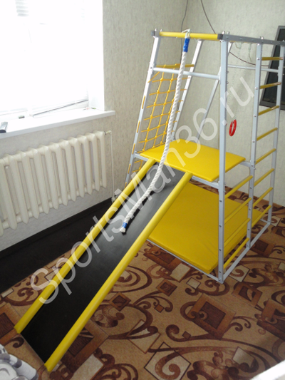 ДСК раннего развития PLASTEP ТЕРЕМОК 170 с площадкой металл. Цвет солнышко.