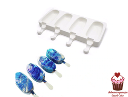 Форма для мороженого Эскимо S, 4 ячейки