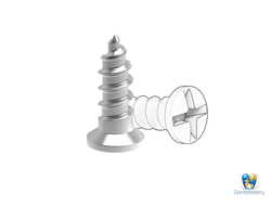 Винт для остеосинтеза с крестообразным шлицем 4 мм