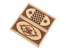 Нарды + шашки "Кировские. Колесница" малые