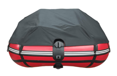 Моторная лодка ДИКИЙ 380 НДНД с тентом красный якорный рым