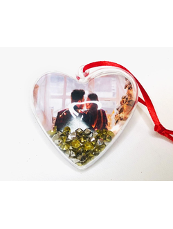 Шар елочный под полиграфическую вставку, елочные шары под вставку фото, шар елочный акриловый