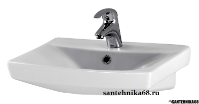Раковина умывальник Cersanit Carina 50 55 60 70 см с пьедесталом или полупьедесталом