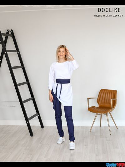 БЛУЗА DOCLIKE DL424 белая