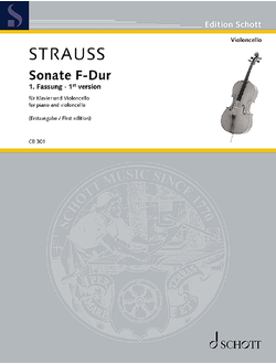 Strauss, Richard Sonate F-Dur für Violoncello und Klavier