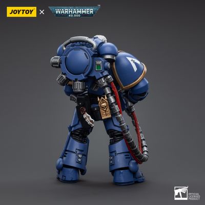 Сержант-хеллбластер Ультрамаринов (Warhammer 40k) - КОЛЛЕКЦИОННАЯ ФИГУРКА 1/18 Ultramarines Hellblasters Sergeant Ulaxes (JT5352) - JOYTOY