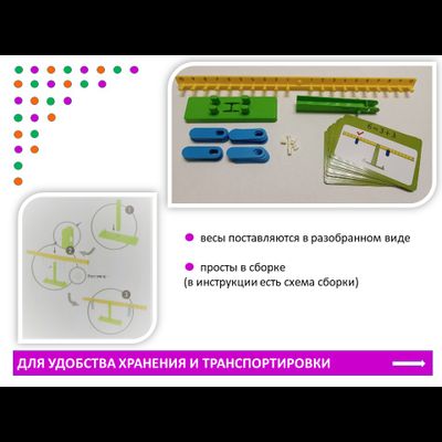 Весы математические с заданиями. Набор игровой.