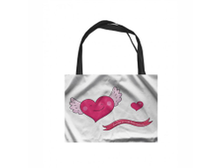 Сумка-шоппер горизонтальная #19 на День влюблённых, 14 февраля