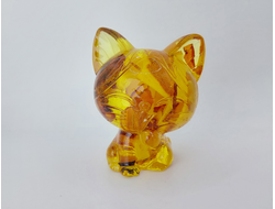 Кот "Мяу" со срезом янтаря