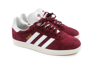 Adidas Gazelle Бордовые с белым женские (36-41)Арт. 284F-A