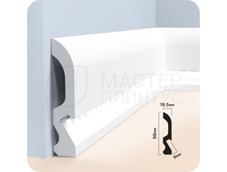 Плинтус напольный из дюрополимера солид HiWood LB98