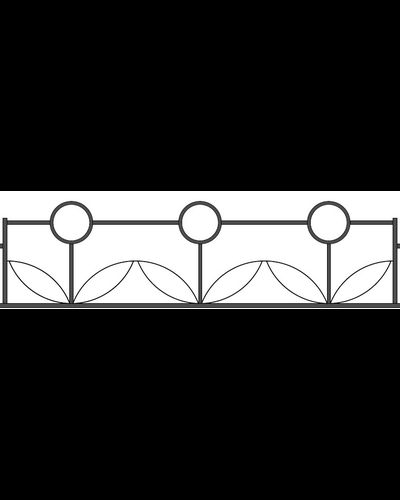 Газонное красивое ограждение GO15-05