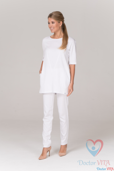 ТУНИКА МЕДИЦИНСКАЯ DR.SUPER "HELEN" БЕЛАЯ