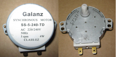 Мотор тарелки СВЧ 220V шток 14мм