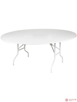 Стол банкетный складной круглый D.1500, белый