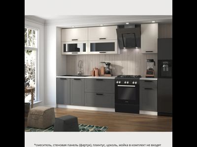 Кухня прямая "МРКГ 13/Монако" 2 м (МР)