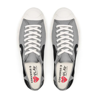 Кеды Play Comme des Garçons x Converse Jack Purcell серые низкие