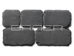 Тротуарная плитка Ривьера, Серый, 60 мм