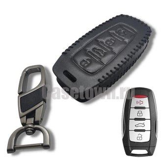 Чехол для ключа Haval H6, H8, H9, F7, F7x, Jolion (чёрная нить)