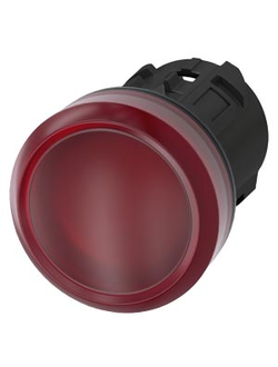 3SU1001-6AA20-0AA0 ЭЛЕМЕНТ СВЕТОВОГО ИНДИКАТОРА С КРАСНЫМ РАССЕИВАТЕЛЕМ, 22MM, КРУГЛ., ПЛАСТИК, РАССЕИВАТЕЛЬ МАТОВЫЙ