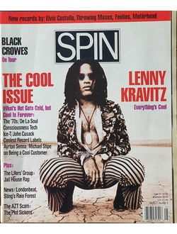 Spin Magazine May 1991 Lenny Kravitz Cover, Иностранные музыкальные журналы,, Intpressshop