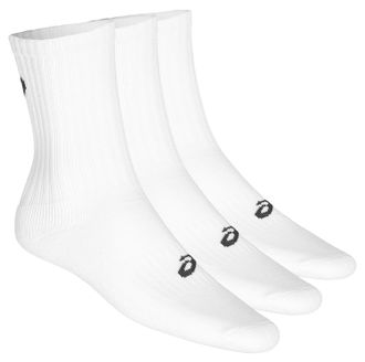 носки Asics 3PPK Crew White 155204-0001 (3 пары) socks белые длинные высокие