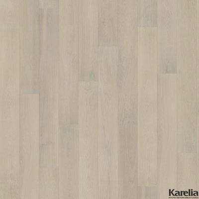 Паркетная доска Karelia Дуб Story 138 Sandy White 1-полосная матовый лак 2G с фаской толщина 14 мм 1.23 м2