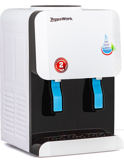 Вододиспенсер  Aqua Work 105-TWR бело-черный без нагрева и охлаждения (водораздатчик)