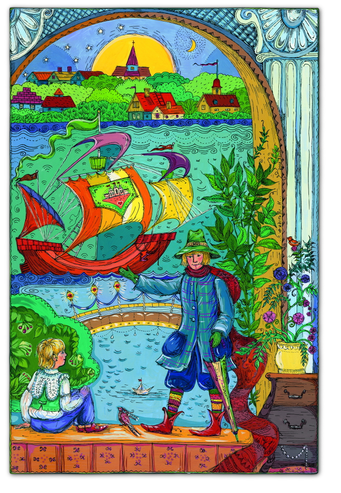 Рисунки оле. Оле Лукойе и Яльмар. Оле-Лукойе. Сказки. Андерсен Оле Лукойе иллюстрации. Художник Надежда Федотова иллюстрации.