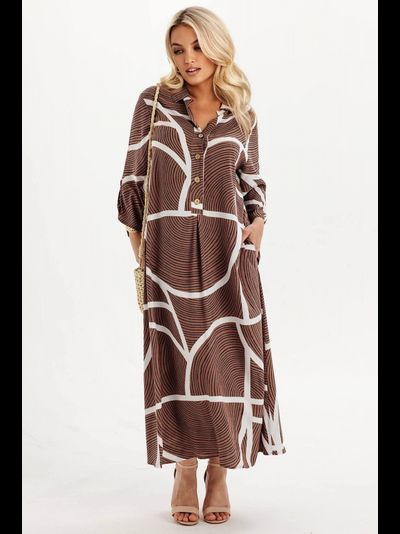 Платье-Сарафан 6145-01 кофе