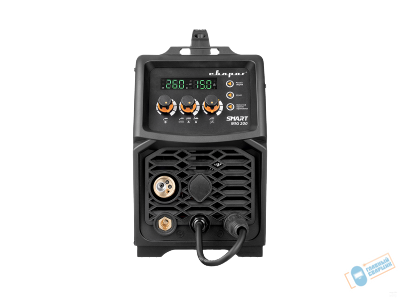 Инверторный сварочный полуавтомат MIG-200 REAL SMART (N2A5) Black (MIG/MAG/MMA/TIG DC)