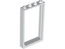 Door, Frame 1 x 4 x 6 with 2 Holes on Top and Bottom, White (60596 / 4541956 / 6262945)