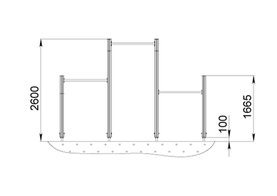 Спортивный уличный комплекс Start Line FITNESS Модель 5 купить в Воронеже