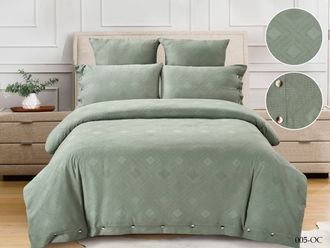 Постельное белье Cleo "Organic Cotton" семейное жаккард 150х210х2 180х200х25x1 50х70х2 70х70х2 41/005-OC