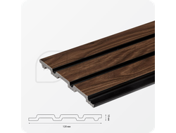 стеновая панель Grace 3D RAIL Махагон