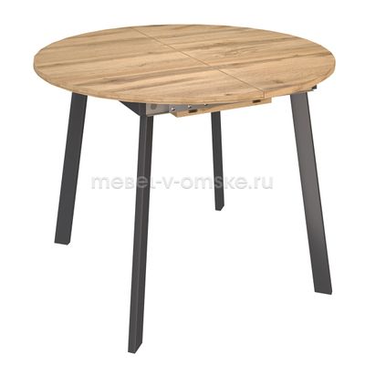 ОМ232 Стол обеденный Твист-1. Размер: 900х750х900. В разложенном виде: 1200х750х900