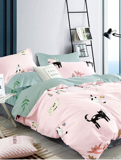 Постельное белье TANGO комплект сатин двуспальный 180x210x1 220x245x1 50x70x2 TS02-X260-50