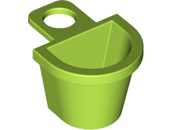 Minifigure Container D-Basket, Lime (4523 / 4520810 / 6269007)