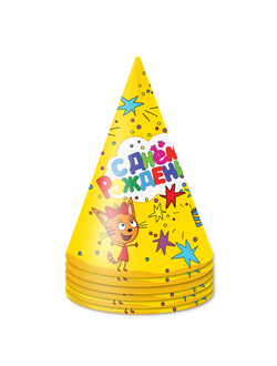 Колпаки "Три Кота" 6 шт/уп в наличии