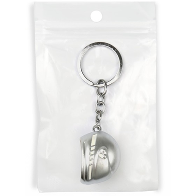 Брелок «Мотоциклетный шлем», СЕРЕБРО
