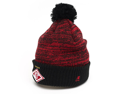 Шапка ФК СПАРТАК черно-красная 00145